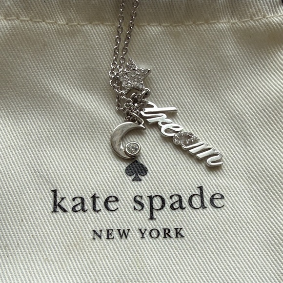 Kate Spade Silver Script Necklace - Picture 6 of 6